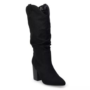 EUC Beautiful Black Women's Heeled Boots